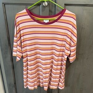 NWOT ribbed striped top